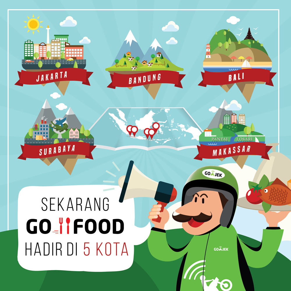 Go-Jek Go-Food Surabaya dan Makassar