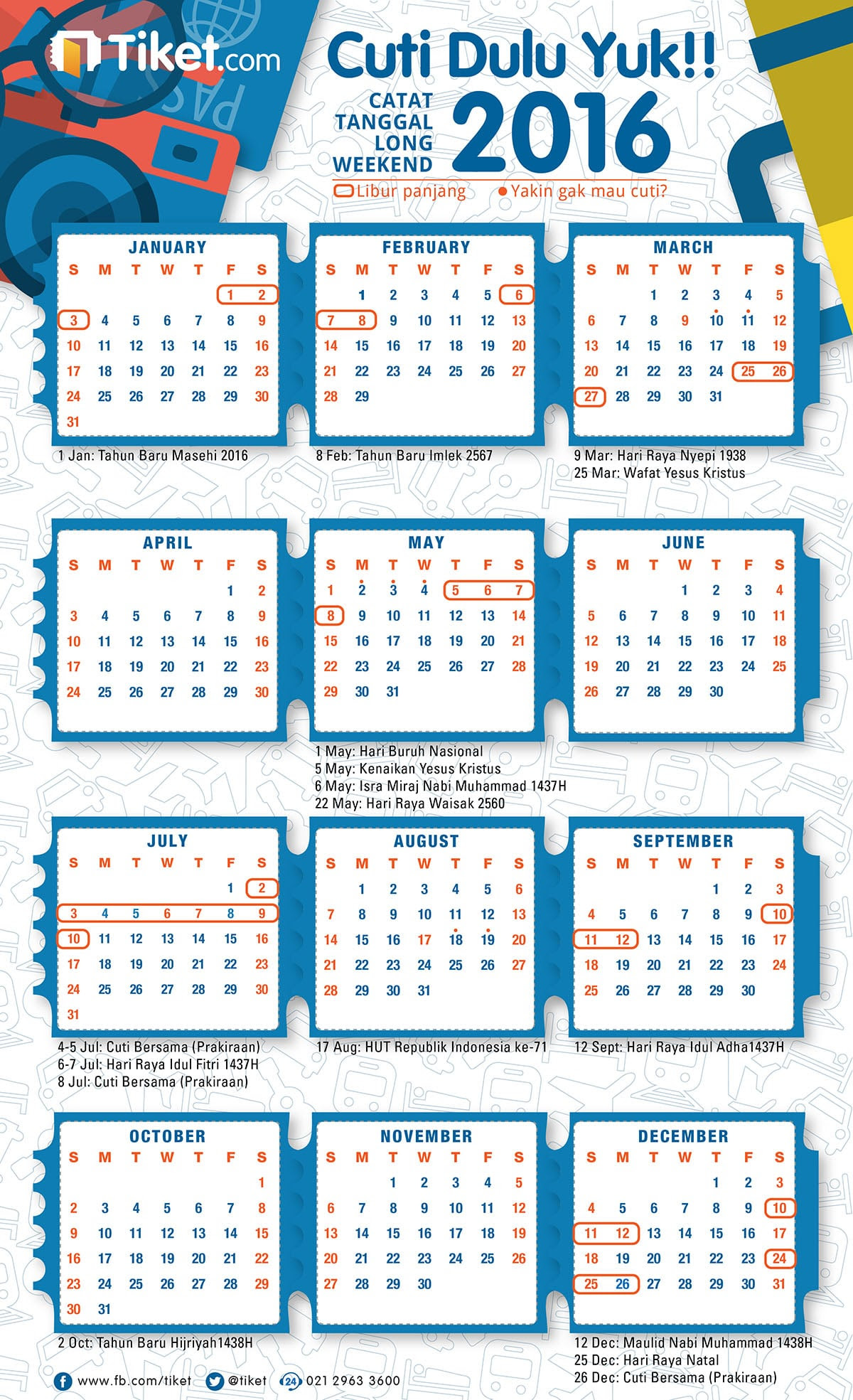 Kalender Libur 2016